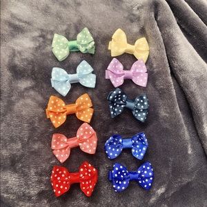Girls Hair Bows Clips- 10 colors